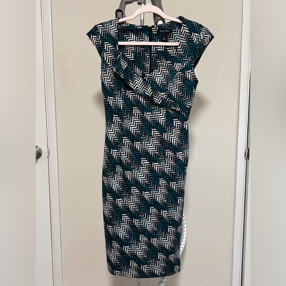 White House Black Market Blue-Green Dress